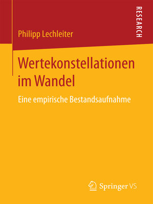 cover image of Wertekonstellationen im Wandel